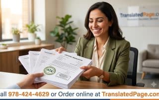 Certified document translation services in Boston, Massachusetts