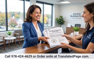 Certified document translation services in Boston, Massachusetts