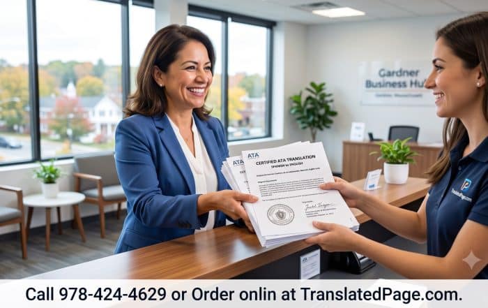 Certified document translation services in Boston, Massachusetts